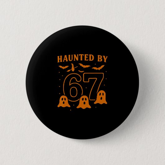 Halloween Griezelen 67 Six Seven Meme 1 (22)  Ronde Button 5,7 Cm (Voorkant)