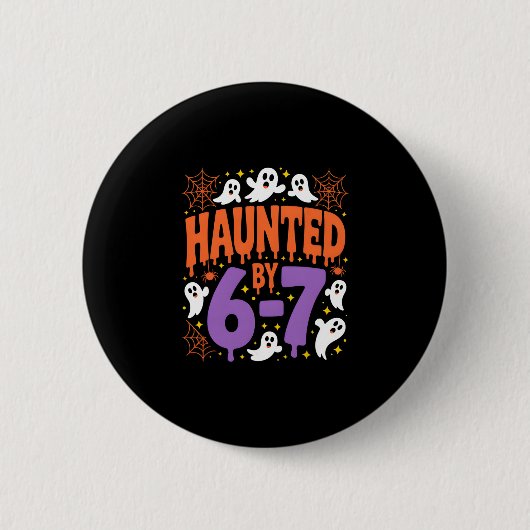 Halloween Griezelen 67 Six Seven Meme 1 (5) Ronde Button 5,7 Cm (Voorkant)