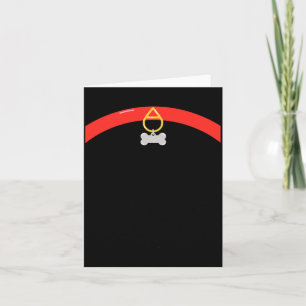 Halloween Griezelen Afdruk Halsband Bot Tag - Kaart