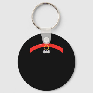 Halloween Griezelen Afdruk Halsband Bot Tag - Sleutelhanger