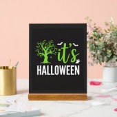 Halloween Griezelen Boom Vleermuizen Vector Design Acryl Bord (Huwelijk)
