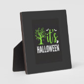 Halloween Griezelen Boom Vleermuizen Vector Design Fotoplaat (Voorkant)
