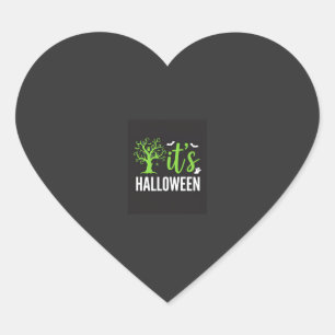 Halloween Griezelen Boom Vleermuizen Vector Design Hart Sticker
