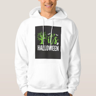 Halloween Griezelen Boom Vleermuizen Vector Design Hoodie