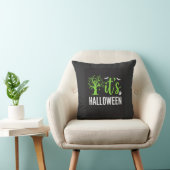 Halloween Griezelen Boom Vleermuizen Vector Design Kussen (Stoel)