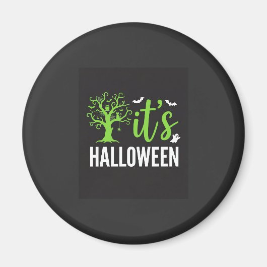 Halloween Griezelen Boom Vleermuizen Vector Design Magneet (Voorkant)