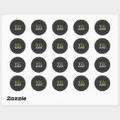 Halloween Griezelen Boom Vleermuizen Vector Design Ronde Sticker (Vel)