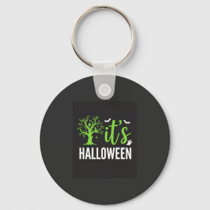 Halloween Griezelen Boom Vleermuizen Vector Design Sleutelhanger