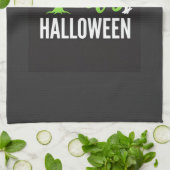 Halloween Griezelen Boom Vleermuizen Vector Design Theedoek (Gevouwen)