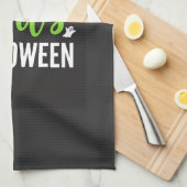 Halloween Griezelen Boom Vleermuizen Vector Design Theedoek (Quarter Fold)