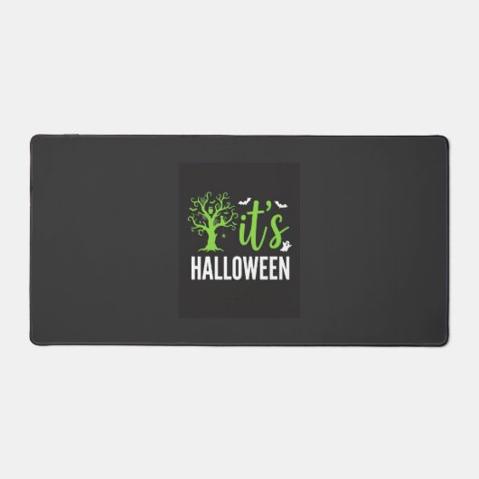Halloween Griezelen Boom Vleermuizen Vector Ontwer Bureaumat (Voorkant)