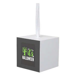 Halloween Griezelen Boom Vleermuizen Vectorontwerp Decoratie