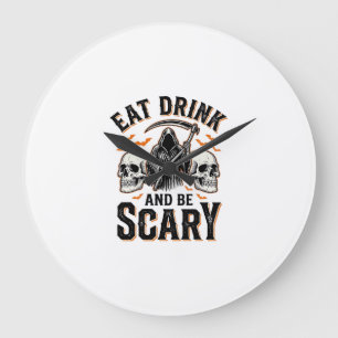 Halloween Griezelen Eet Drink En Wees Vreselijk Gr Grote Klok