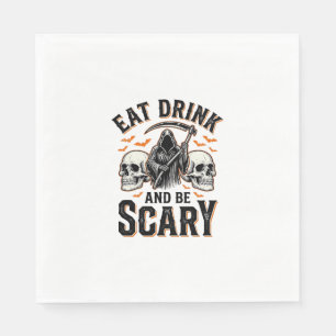 Halloween Griezelen Eet Drink En Wees Vreselijk Gr Servet