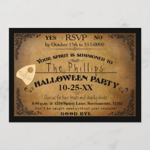 Halloween Griezelen Geest Bord Feest Uitnodiging