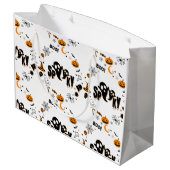 Halloween Griezelen Geest Grote Cadeautas (Achterkant Gekanteld)