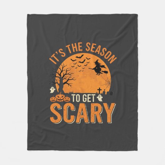 Halloween Griezelen Geheime Kasteel Vector Fleece Deken (Voorkant)