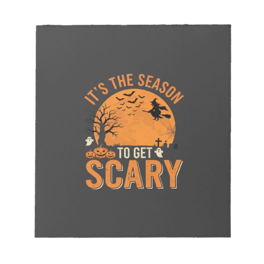 Halloween Griezelen Geheime Kasteel Vector Notitieblok (Voorkant)