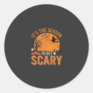 Halloween Griezelen Geheime Kasteel Vector Ronde Sticker