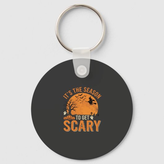 Halloween Griezelen Geheime Kasteel Vector Sleutelhanger (Voorkant)