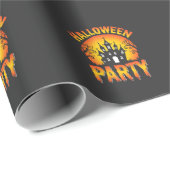 Halloween Griezelen Huis Feest Vector Cadeaupapier (Rol Hoek)