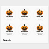 Halloween Griezelen Jack-o’-Lantern – Ronde Sticker (Vel)
