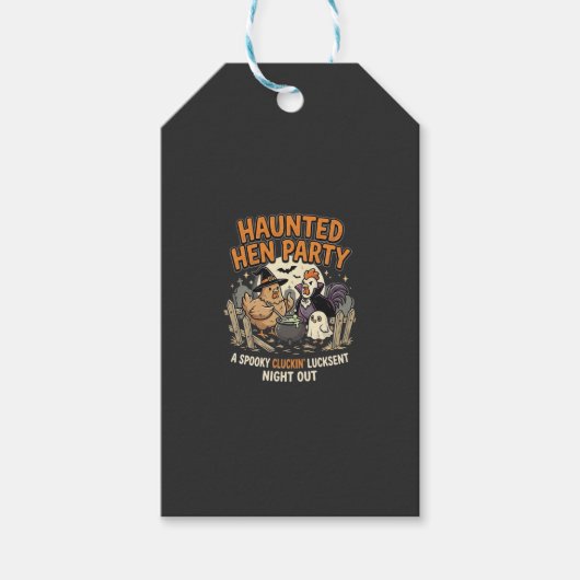Halloween Griezelen Kip Feest Cadeaulabel (Voorkant)