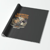 Halloween Griezelen Kip Feest Cadeaupapier (Uitgerold)