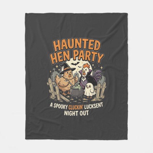 Halloween Griezelen Kip Feest Fleece Deken (Voorkant)