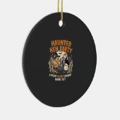 Halloween Griezelen Kip Feest Keramisch Ornament (Rechts)