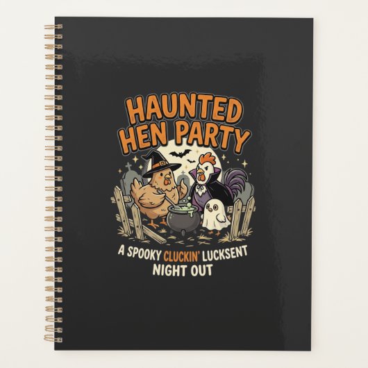 Halloween Griezelen Kip Feest Planner (Voorkant)