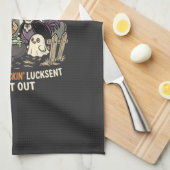 Halloween Griezelen Kip Feest Theedoek (Quarter Fold)