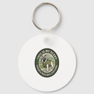 Halloween Griezelen Kostuum voor Franse Bulldog Sleutelhanger