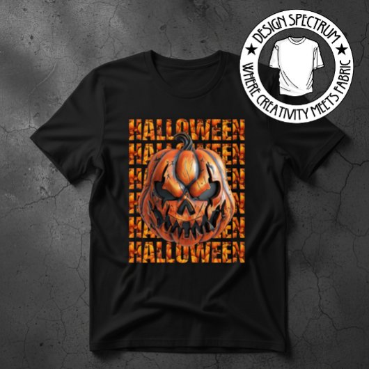 Halloween Griezelen Pompoen  T-shirt