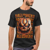 Halloween Griezelen Pompoen  T-shirt (Voorkant)