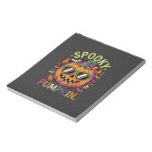 Halloween Griezelen Pompoen Zonnebril Vector Notitieblok (Linkerzijde)
