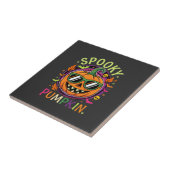 Halloween Griezelen Pompoen Zonnebril Vector Tegeltje (Zijkant)