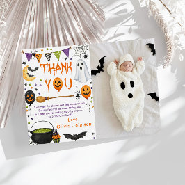 Halloween Griezelen Verjaardagsfeest Bedankkaart
