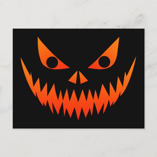 Halloween Griezelface Briefkaart (Voorkant)