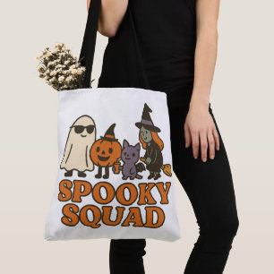 Halloween Griezelfamilie Grappig Knuffel Tote Bag