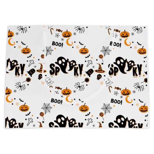 Halloween Griezelfantasie Geest Grote Cadeautas (Voorkant)