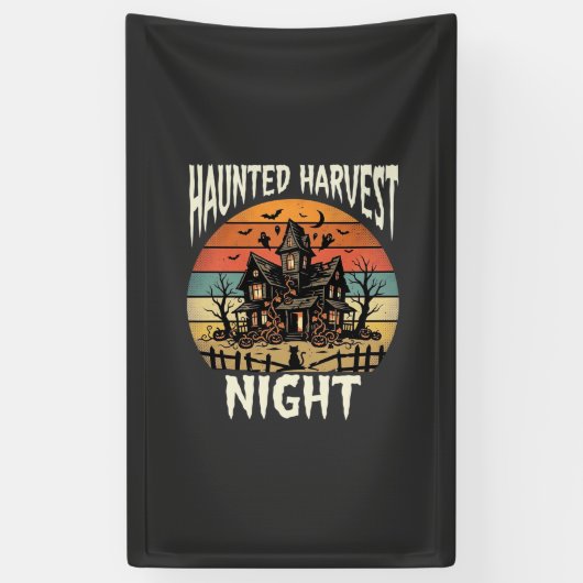 Halloween Griezelfees Nacht Spandoek (Verticaal)