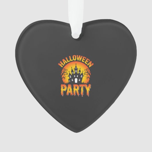 Halloween Griezelfeest Vector Ornament (voorkant)