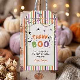 Halloween Griezelfun Feestelijke Verjaardagsfeest  Cadeaulabel
