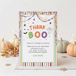 Halloween Griezelfun Geboortepartij Bedanktkaart Bedankkaart