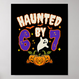 Halloween Griezelig 67 Nummer 67 Zes Zeven Meme Gr Poster
