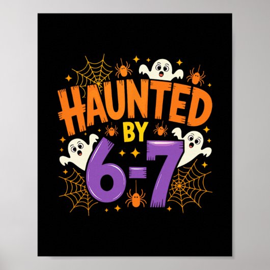 Halloween Griezelig 67 Six Seven Meme 1 (3) Poster (Voorkant)