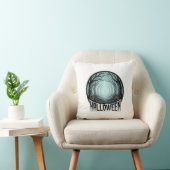 Halloween Griezelig Bos Vintage Gravure Design_1 Kussen (Stoel)