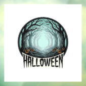 Halloween Griezelig Bos Vintage Gravure Design_1 Raamsticker (Vel 3)