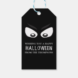 Halloween Griezelig Enge Geest Ogen Whimsical Scha Cadeaulabel